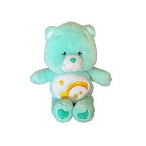 Care Bears Wish Bear Shooting Star Hearts Mint Green Hard Eyes